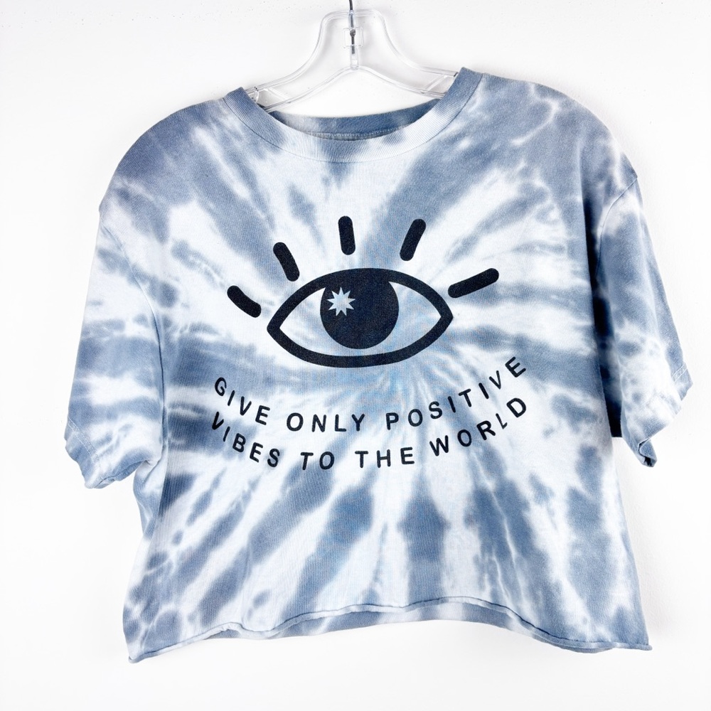 Tie-Dye Graphic Tee with Eye Design